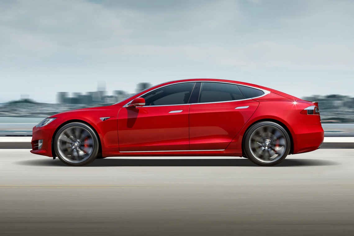 Tesla Model S 100D red