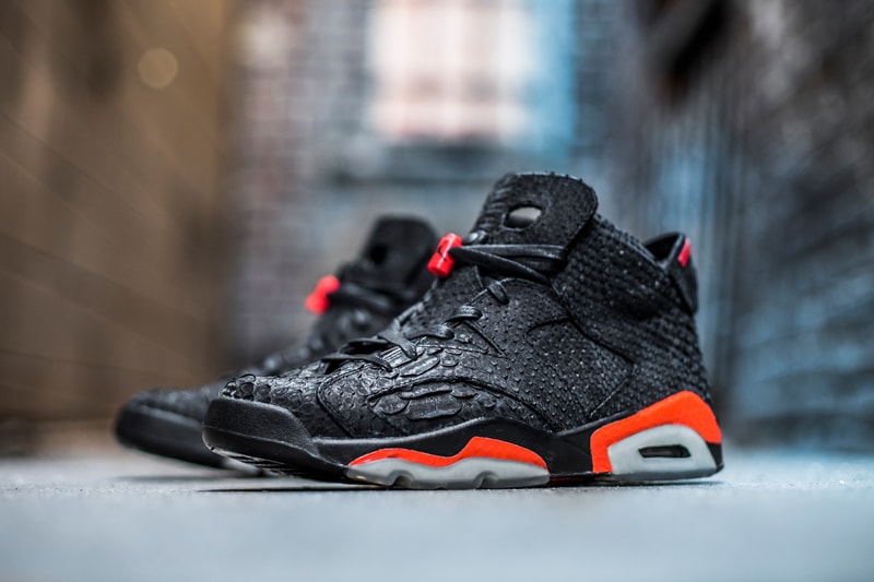 The Shoe Surgeon Nike Air Jordan 6 Infrared Python Customs