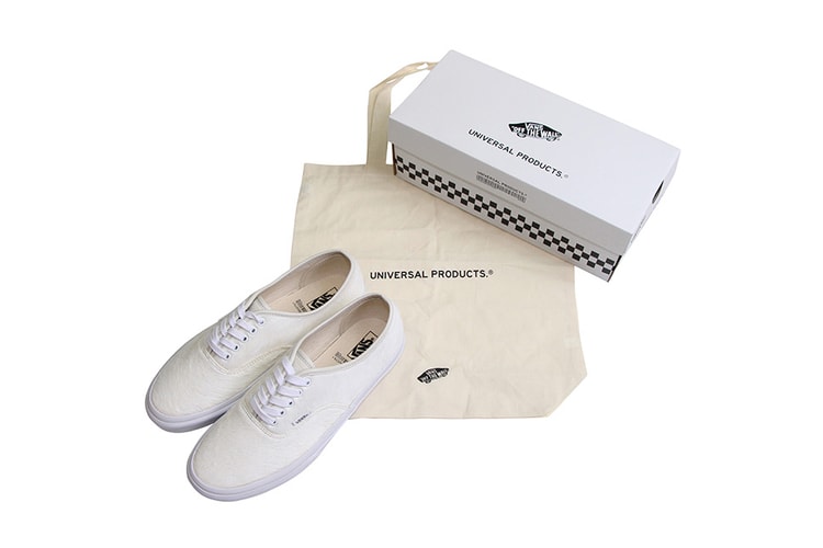 UNIVERSAL PRODUCTS Covers the Vans Authentic in White Pony Hair