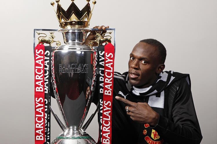 Usain Bolt Calls Manchester United's Phone-In Show Videos MUTV Jamaica The Red Devils Middlesbrough Football Soccer