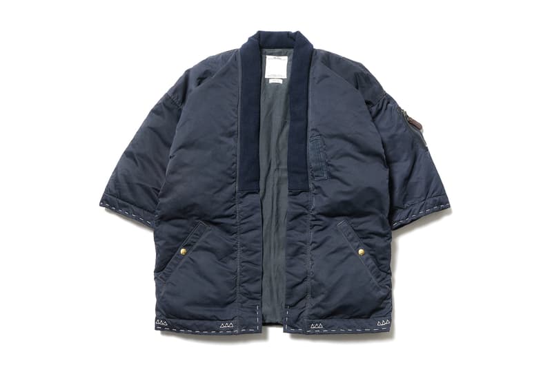 visvim SANJURO KIMONO DOWN JKT Navy F.I.L Exclusive