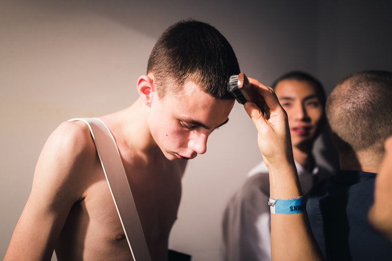 Xander Zhou Backstage LFWM 2017