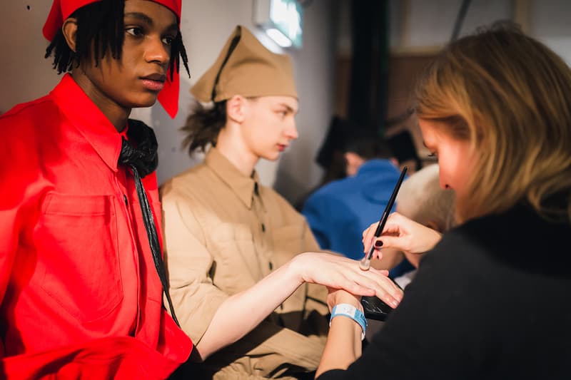 Xander Zhou Backstage LFWM 2017