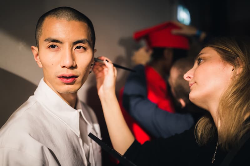 Xander Zhou Backstage LFWM 2017
