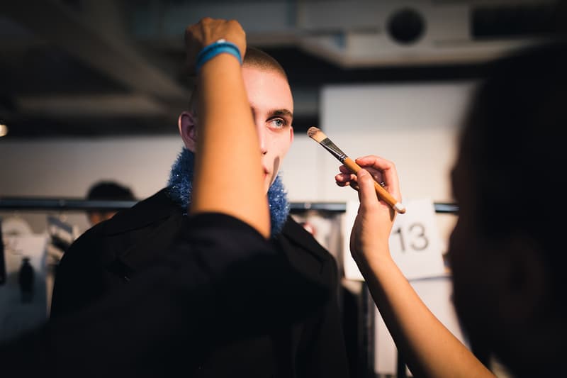 Xander Zhou Backstage LFWM 2017