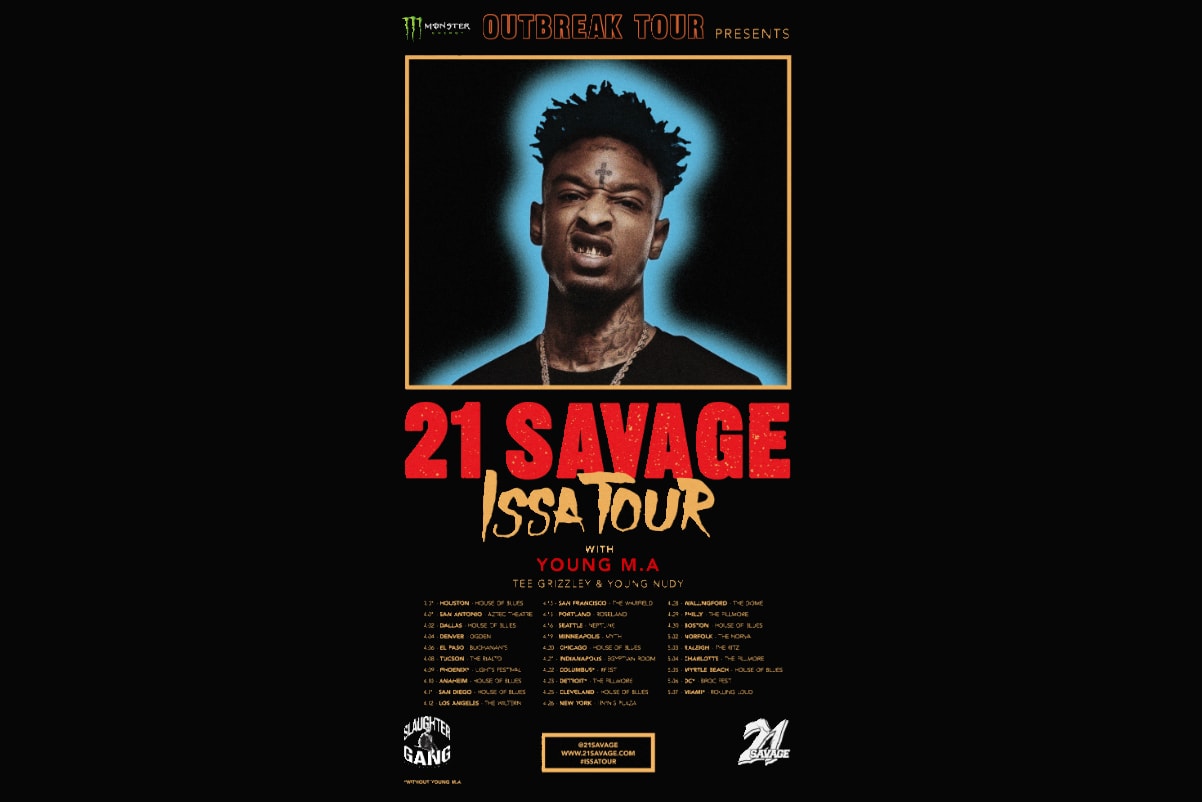 21 Savage Issa Tour 2017