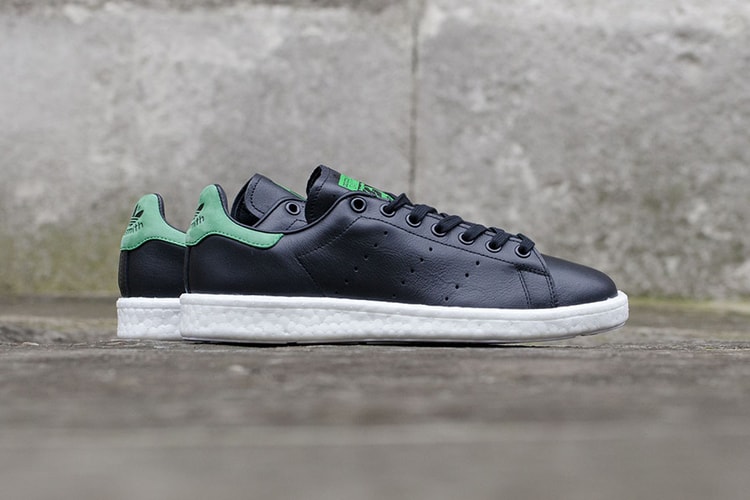 The adidas Originals Stan Smith BOOST Surfaces in "Core Black"