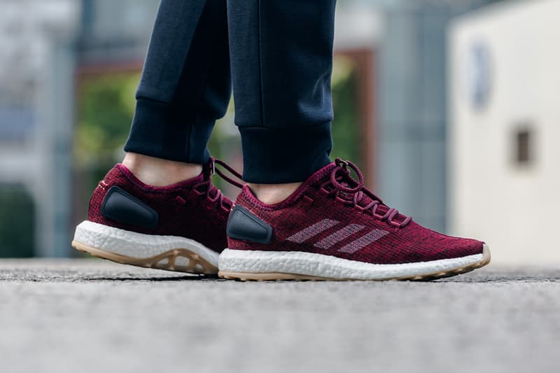 adidas PUREBOOST Closer Look Burgundy Navy Red Blue White Black