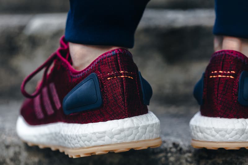 adidas PUREBOOST Closer Look Burgundy Navy Red Blue White Black