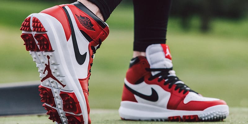air jordan high top golf shoes