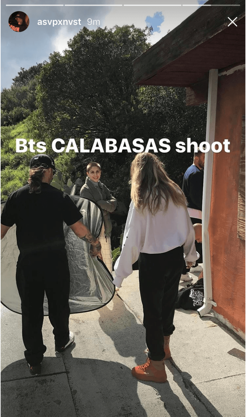 A$AP Nast Shows off His Calabasas Collection Instagram Video Rapper Kanye West YEEZY adidas