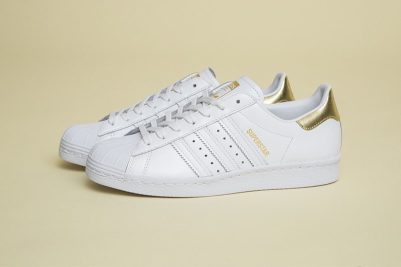 adidas superstar 80s mens gold