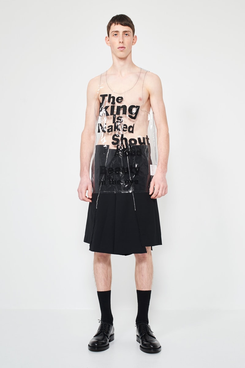 COMME Des GARÇONS HOMME Plus Transparent Tank Top Rei Kawakubo Japan