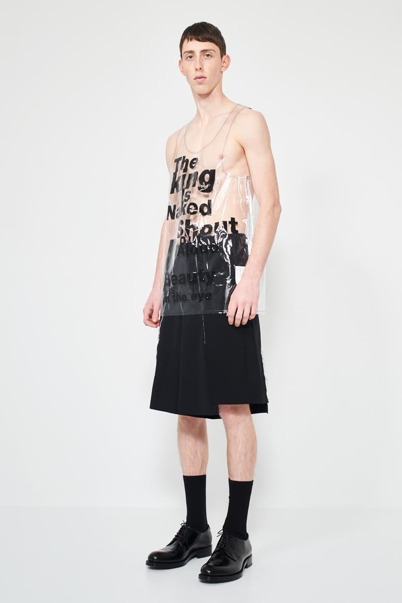 COMME Des GARÇONS HOMME Plus Transparent Tank Top Rei Kawakubo Japan