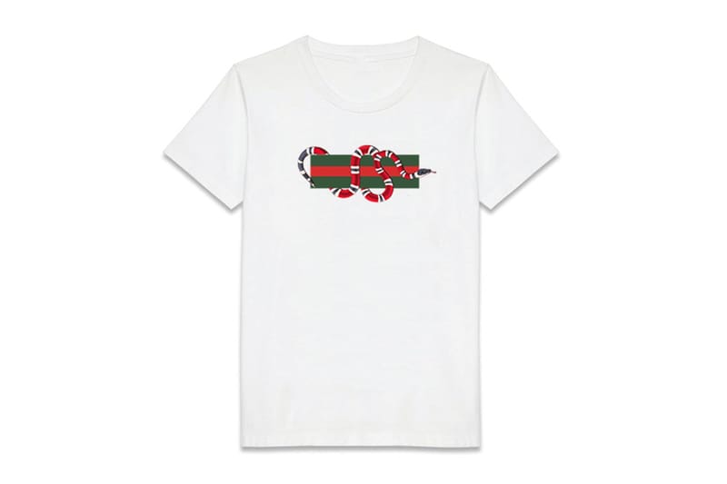 gucci snake t shirt white