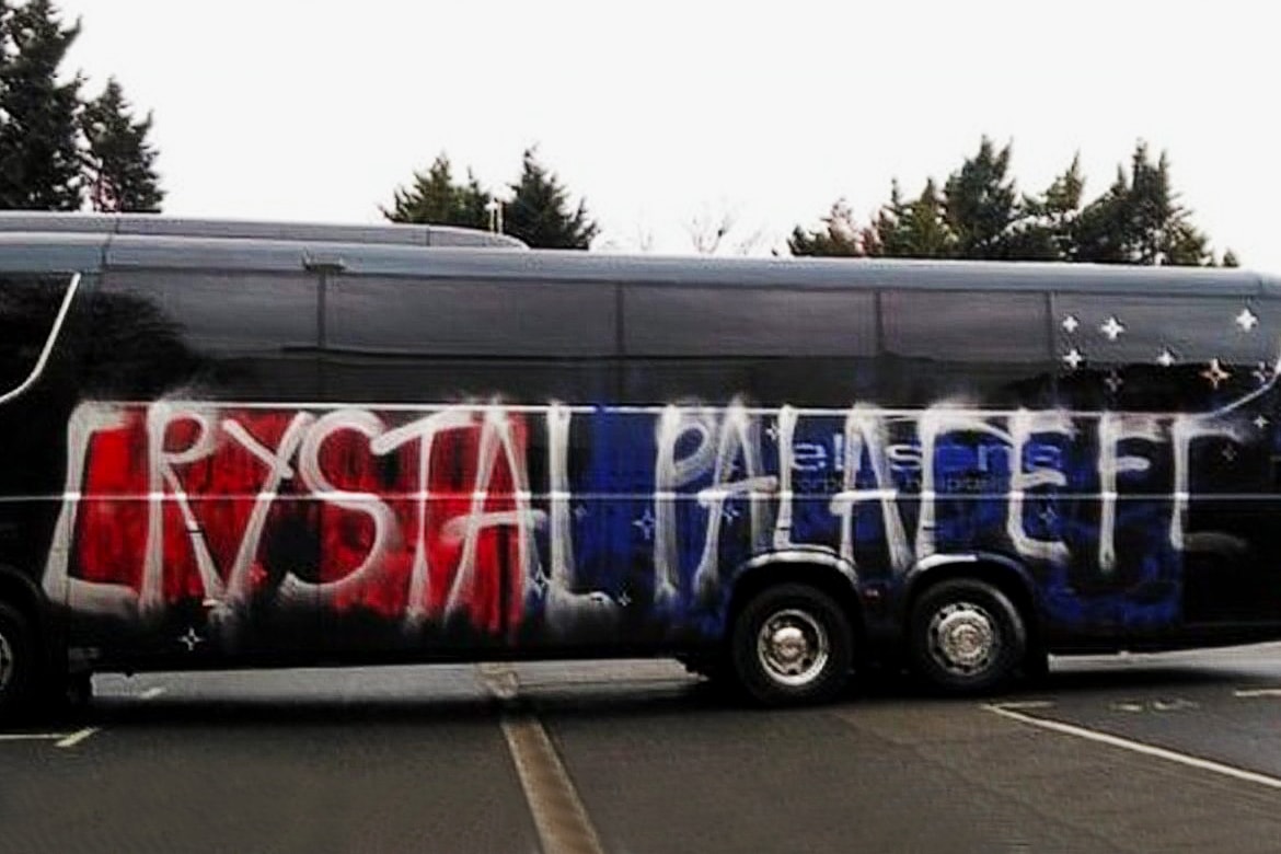 Crystal Palace Bus Vandalised