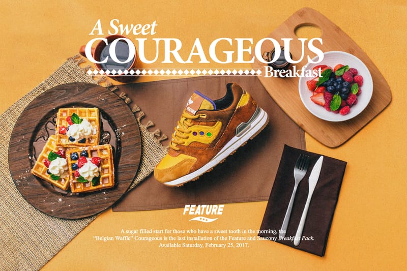 Feature & Saucony Team up Again for Courageous "Belgian Waffle"