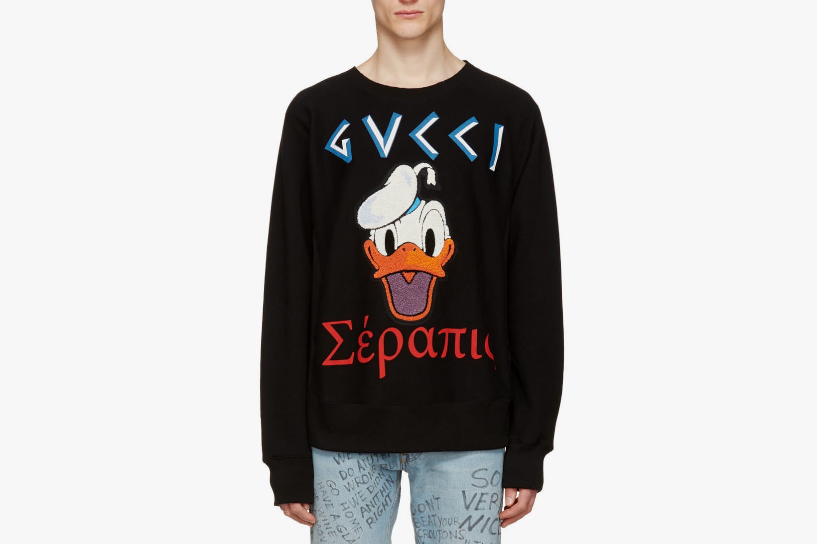 donald duck red sweater
