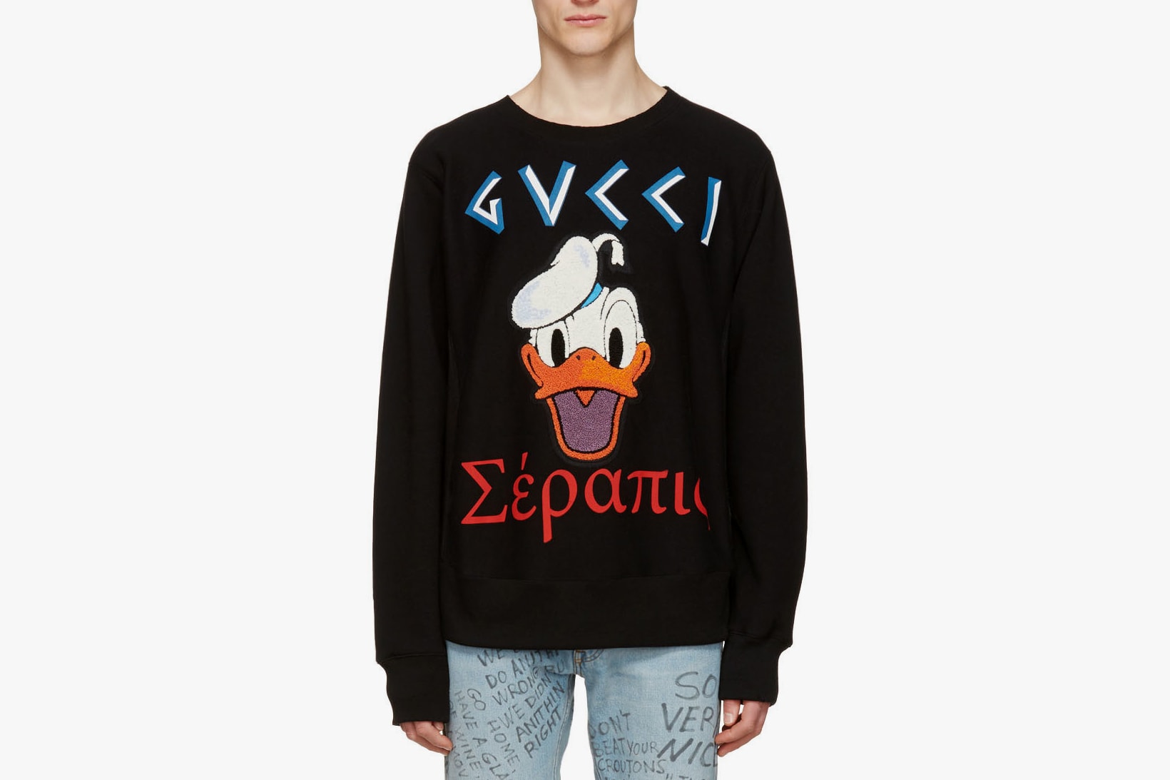 Gucci Donald Duck embroidered t-shirt
