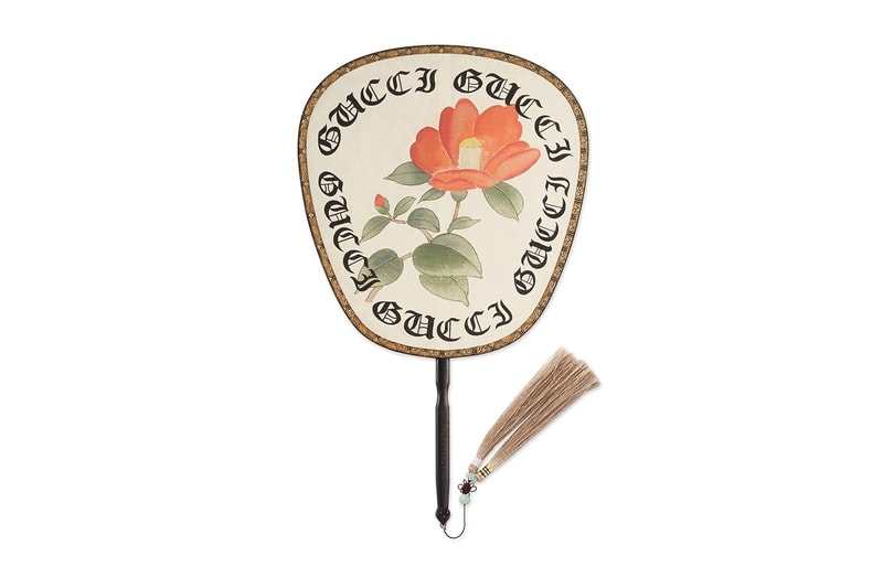 Gucci's Silk Fans Will Cost You $450 USD 2017 Japan Paper Wood Ebony Owl painted Alessandro Michele