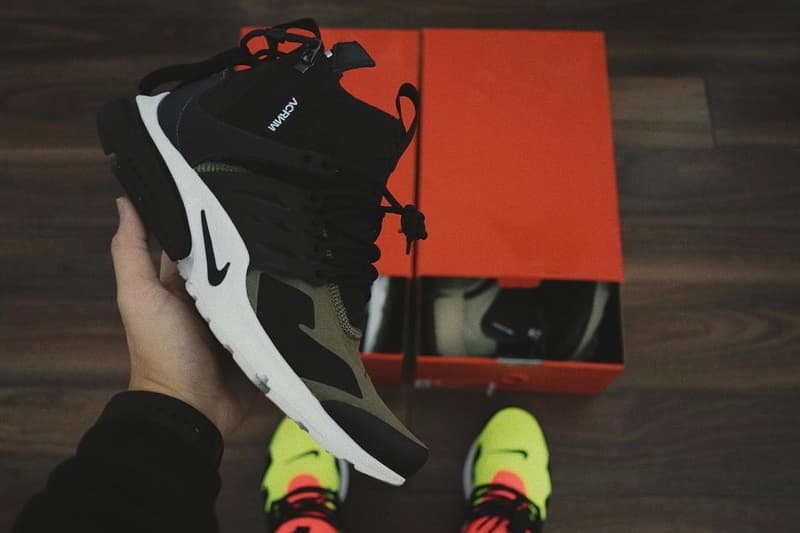 HYPEFEET ACRONYM x NikeLab Presto Mid Neon Green