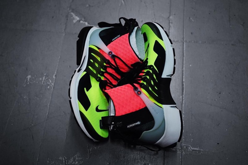 HYPEFEET ACRONYM x NikeLab Presto Mid Neon Green