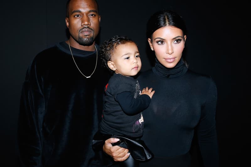 Kanye West Kim Kardashian West North West