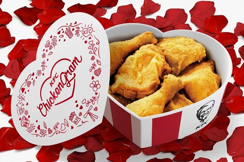 KFC ChickenGram Valentines Day Fried Chicken
