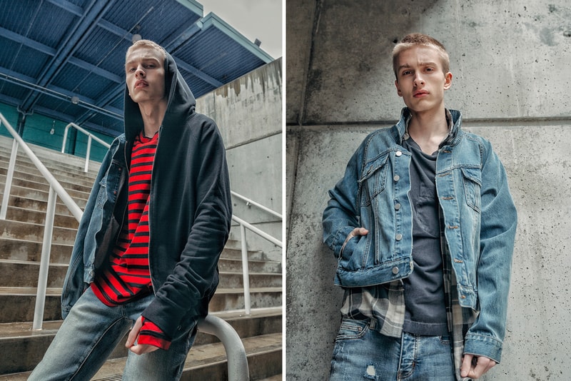 MNML 2017 Spring Collection M1 S line ankle zip denim