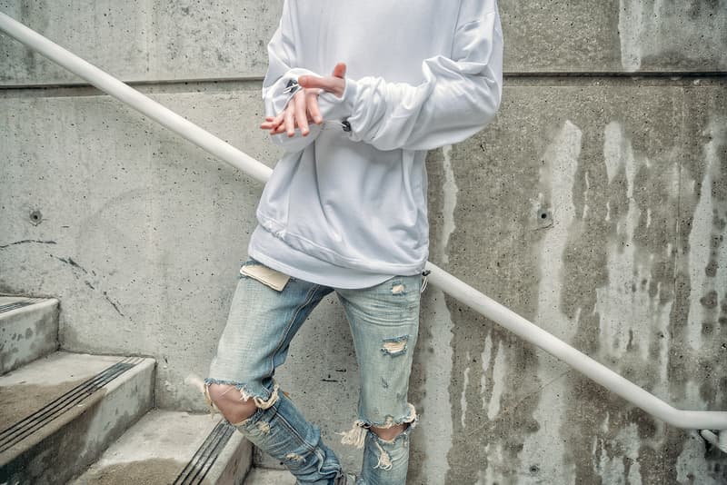 MNML 2017 Spring Collection M1 S line ankle zip denim