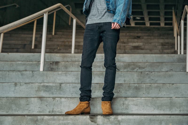 MNML 2017 Spring Collection M1 S line ankle zip denim