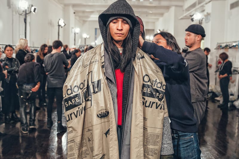 Here's a Backstage Look at N.HOOLYWOOD's 2017 Fall/Winter Collection