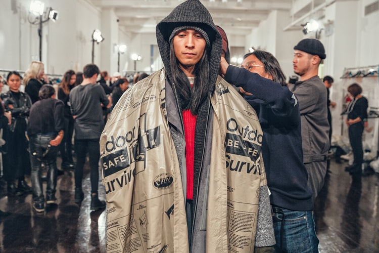 Here's a Backstage Look at N.HOOLYWOOD's 2017 Fall/Winter Collection