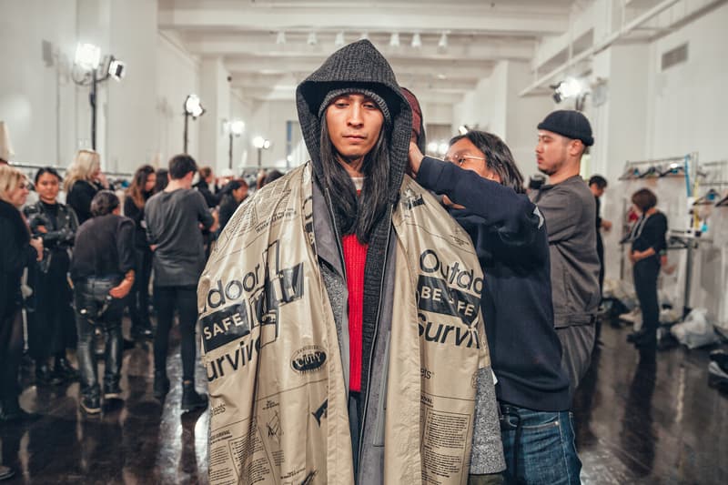 N HOOLYWOOD Daisuke Obana Backstage New York Fashion Week Mens