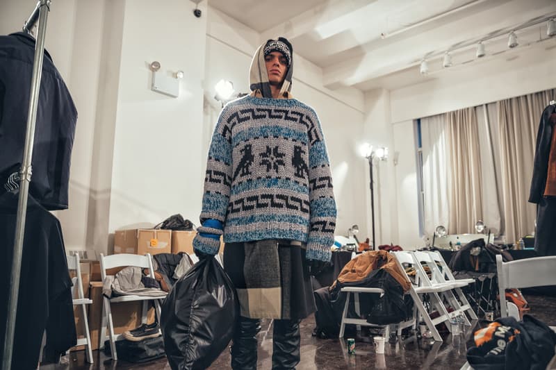 N HOOLYWOOD Daisuke Obana Backstage New York Fashion Week Mens