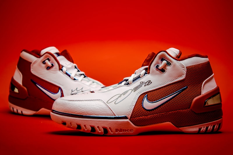 nike lebron james air zoom generation 1 sneaker basketball cavaliers cleveland signed autograph kicks shoes