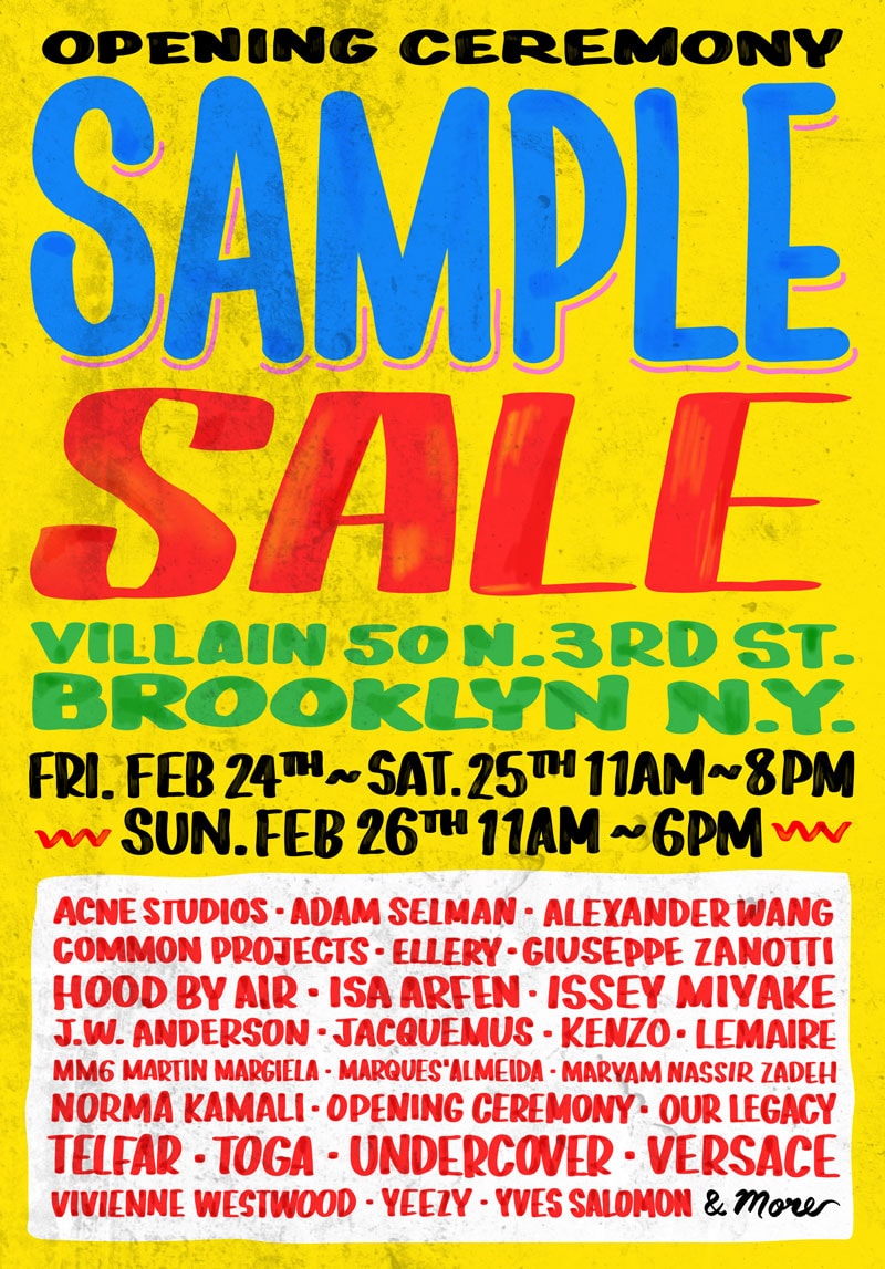 Opening Ceremony Sample Sale