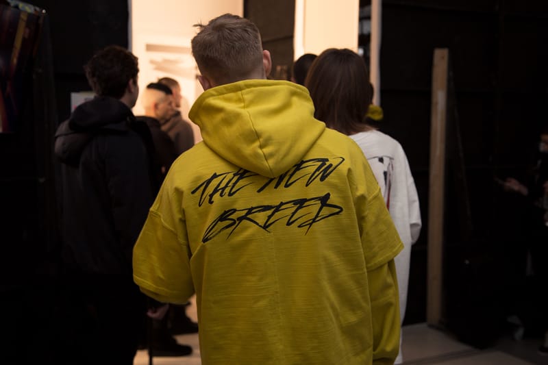 Backstage at Represent's "The New Breed" 2017 Fall/Winter Show