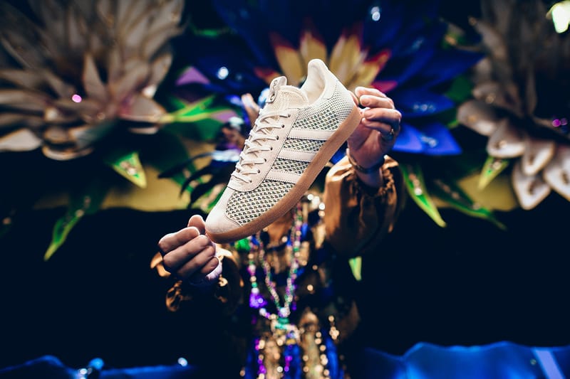 Sneaker Politics & adidas Consortium Celebrate Mardi Gras With a Primeknit-Constructed Gazelle