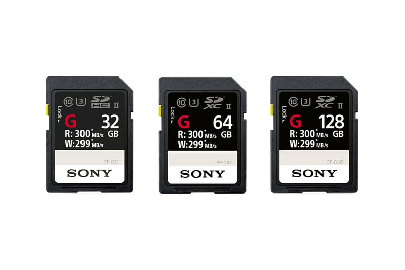 Sony SF G Series UHS II SD Memory Cards