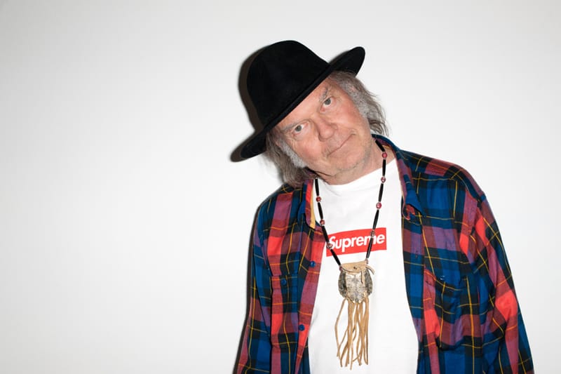 neil young supreme t shirt