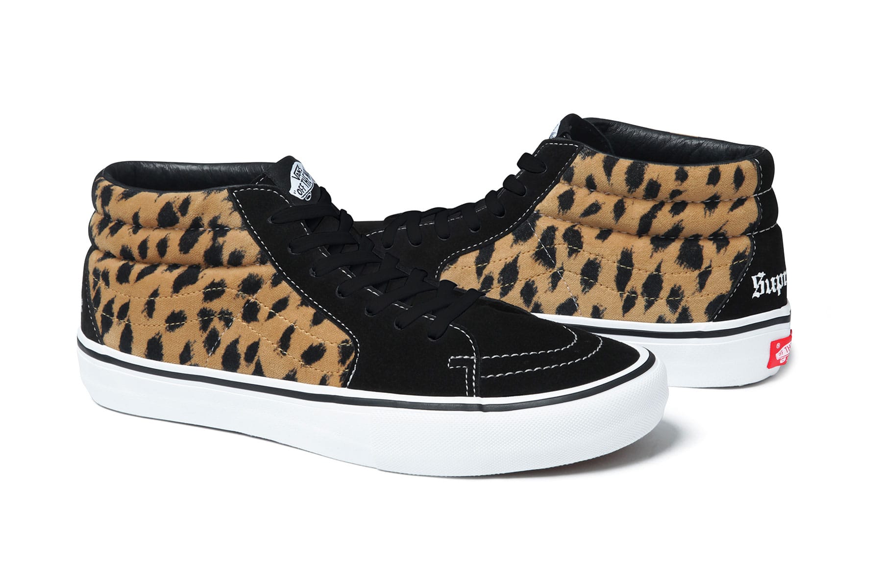 supreme x vans leopard collection