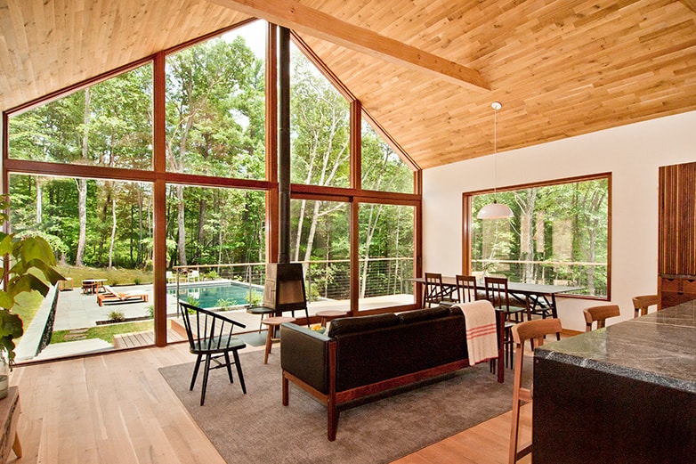 Upstate New York Cabin Gets Modernized With Sustainable Materials