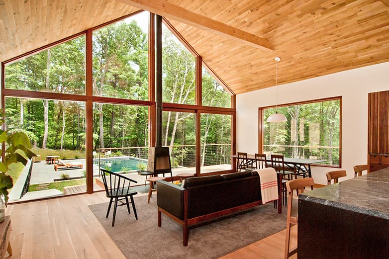 Upstate New York Cabin Gets Modernized With Sustainable Materials