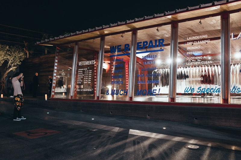 Vetements DRY CLEANING Pop-Up Shop MAXFIELD LA