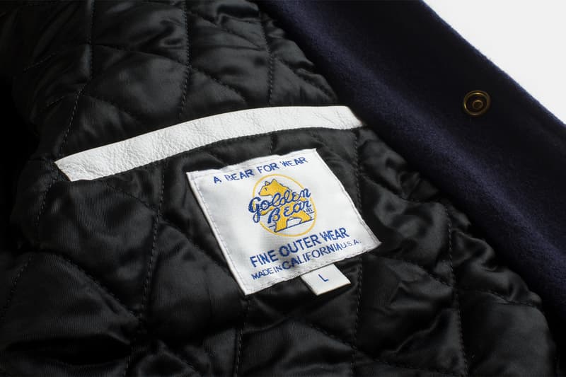 10 Deep Golden Bear Varsity Jacket 2017 Spring Summer