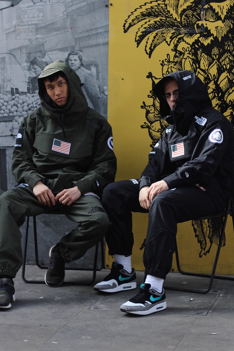 Supreme x The North Face Green Tracksuit Black Tracksuit
