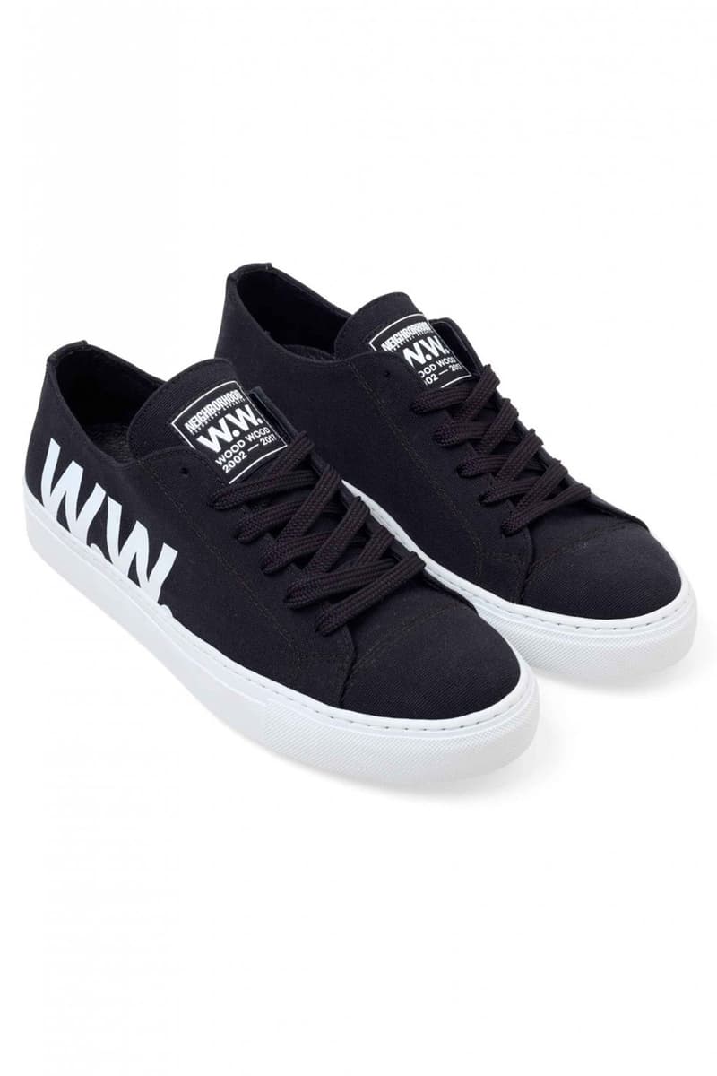 Wood Wood x Neighborhood Collaboration Black Sneakers