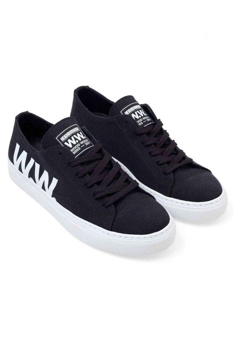 Wood Wood x Neighborhood Collaboration Black Sneakers
