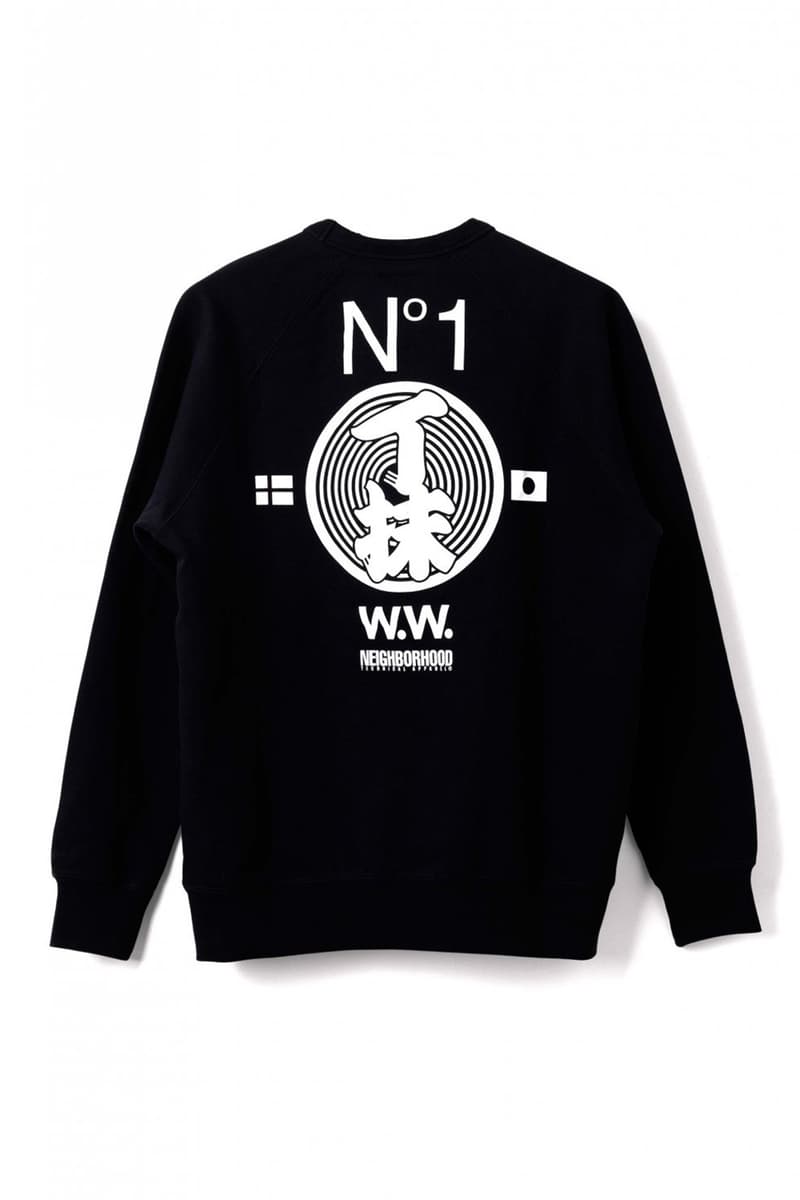 Wood Wood x Neighborhood Collaboration Black Sweatshirt Back